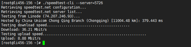 选择节点测试下载速度
